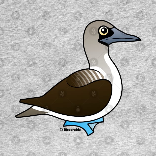 Cute Birdorable Blue-footed Booby Cartoon Bird by birdorable